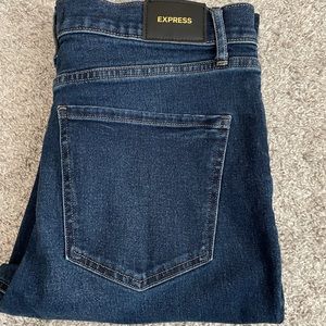 Express High Waisted Straight Ankle Jeans 10R